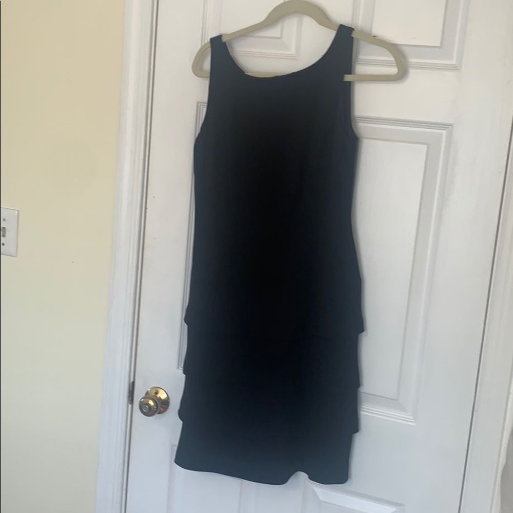 Ralph Lauren black tiered dress